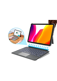 Bao Da Kèm bàn phím Dành cho iPad Gen 11 A16 2025 , Gen 10 10.9 inch 2022 Chính Hãng WIWU Mk005 bàn phím kết nối bluetooth có di chuột TrackPad, có Ngăn đựng bút - hàng chính hãng