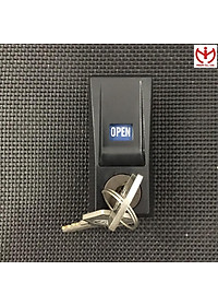 Khóa tủ sắt cửa lùa REAL T125 dùng cho tủ Hòa Phát 2 cánh trượt T6 chìa thau - MSOFT