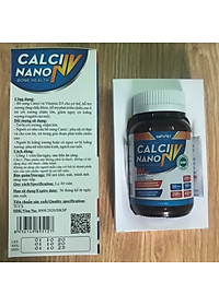 THỰC PHẨM BẢO VỆ SỨC KHỎE CALCI NANO NV - BỔ SUNG CANXI