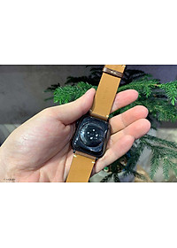 Dây Đeo Apple Watch 49mm 46mm 45mm 44mm 42mm, Chất Liệu Da Bò Cao Cấp, Phong Cách Vintage Hoài Cổ, Tương Thích Các Phiên Bản Series Ultra2/Ultra/SE2/SE/10/9/8/7/6/5/4/3/2/1