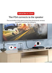 SOAIY Cáp Chuyển Âm Thanh Quang SPDIF, Đồng Trục Coxial Ra AV, AUX 3.5mm, Digital To Analog JH-Z239E Dài 1.5m - Hàng Nhập Khẩu