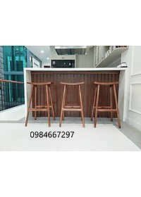 ghế gỗ bar Đảo Võng mầu nâu đỏ Chiều Cao 75cm