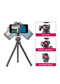 Ulanzi U-SELECT FT-01 - Tripod Bạch Tuộc Xoay 360° Cho Smartphone, Gopro, Máy Ảnh, Tải Trọng 2 Kg - Hàng Chính Hãng