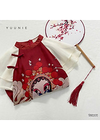 Đầm váy sườn xám áo dài cho bé gái mẫu phiền nương diện lễ tết năm mới size 9-30kg hàng thiết kế