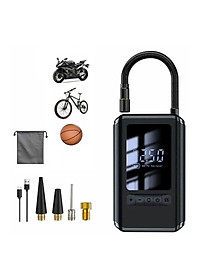 Máy Bơm Lốp Xe Máy Xe Đạp Không Dây Thế Hệ Mới 2025 150PSI LED Display Nhỏ Gọn Mạnh Mẽ Tự Động Ngắt Khi Đủ Hơi