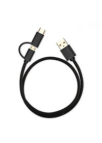 Dây Micro-USB đa năng 2 trong 1 kèm đầu chuyển USB Type C UGREEN US142 - Hàng Chính Hãng