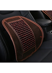 Miếng Tựa Lưng Ghế Hạt Gỗ - Miếng Tựa Lưng Ghế Ô Tô, Xe Hơi - Hàng Chính Hãng miDoctor - Màu Gỗ Ngẫu Nhiên