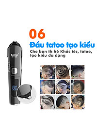 Tông đơ cắt tóc đa năng 11in1 Kemei KM-8508 nhiều đầu thay thế dùng cắt tóc, chấn viền, cạo râu, cạo lông, tỉa lông mũi, cạo chân mày,...có màn hình LED hiển thị điều chỉnh 2 mức tốc độ sạc nhanh 2h