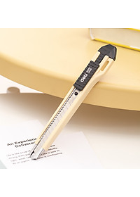 Dao rọc giấy, chất liệu lưỡi bằng hợp kim SK5 DELI - Combo 2 chiếc - WD10150