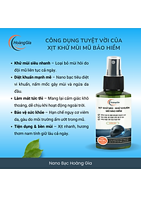 Xịt Khử Mùi Mũ Bảo Hiểm Nano Bạc Hoàng Gia Diệt Khuẩn Khử Mùi, Bảo Vệ Da Đầu & Tóc - 100ml