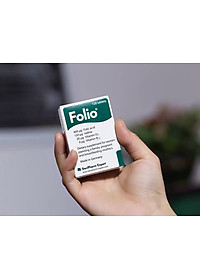 Viên uống bổ sung Acid Folic và các chất dinh dưỡng thiết yếu cho mẹ bầu và cho con bú Folio - Hộp 30 viên - Hộp màu xanh 