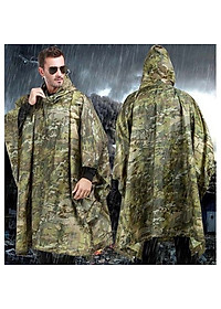 Áo đi mưa người lớn cánh dơi ( xẻ tà ), vải dù, dày chống thấm ,màu rằn ri phong cách ,hiện đại ,mạnh mẽ ,cho cả nam và nữ 