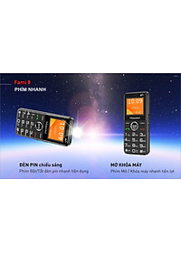 Điện thoại Masstel Fami 8 4G(LTE) Gọi HD call , Bàn phím chữ số lớn,Loa to - Hàng chính hãng