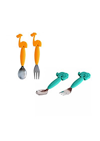 Bộ thìa nĩa ăn dặm cho bé Marcus & Marcus, từ 3 tuổi