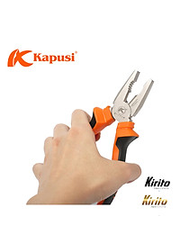 Kìm điện Kapusi Japan kích cỡ 7 inch chính hãng chất liệu thép CRV k8022