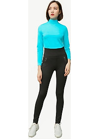 Quần Legging Nữ Gen Bụng Cạp Cao Vicci LGD.11P - Đen
