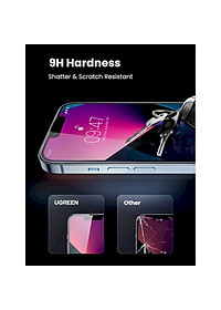 Ugreen UG80967SP194TK 2pcs 6.1 inch Miếng dán cường lực dành cho iphone 13 / 13 Pro - 2 miếng - HÀNG CHÍNH HÃNG