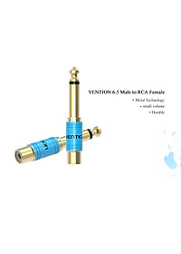 Đầu chuyển Audio 6.5mm Male to RCA Female Vention VDD-C03 - Hàng chính hãng