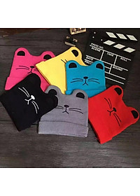 Nón len họa tiết hình mèo dễ thương