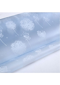 5m decal dán kính bồ công anh trắng DK08