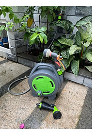 Bộ cuộn ống tưới 12m kèm vòi tưới 6 chế độ
