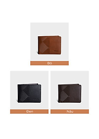 Ví nam da bò Trita ( Thời trang nam dáng ngang - Ví da RVN05 )