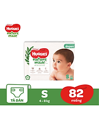 Tã Dán Siêu Cao Cấp Huggies Platinum Naturemade S82 (82 Miếng)