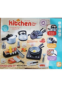 Bộ đồ chơi nấu ăn - KITCHEN - Đồ chơi giải trí đồ chơi nấu ăn nhà bếp 36 món, hàng to, bếp than, bếp từ điện tử