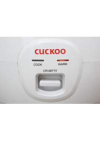 Nồi cơm điện Cuckoo 1.08L CR-0671 - Lòng nồi chống dính - Tiết kiệm điện - Hàng chính hãng Cuckoo Vina