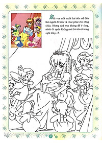Sách Cổ Tích Tô Màu Công Chúa - Công Chúa Ngủ Trong Rừng