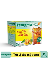 Trà Tearoma hòa tan vị Tắc mật ong hộp 196g (14 gói x 14g)