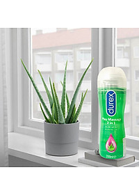 Gel Bôi Trơn Gốc Dầu Durex Play Massage 2 in 1 - Hương Thơm Nha Đam - Nhập khẩu Thái Lan