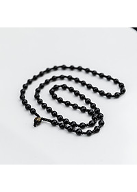 Vòng chuỗi hạt đeo tay phong thủy đá Obsidian phát lộc dành cho nam nữ