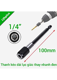 Thanh kéo dài lục giác thay nhanh đầu khía đen