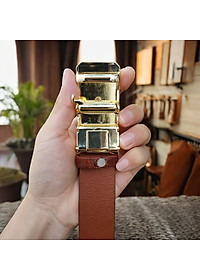 Thắt lưng da cá sấu LIỀN NGUYÊN TẤM. Không có vảy rất dễ sử dụng