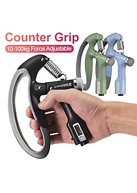 Kìm bóp tay, Kìm tập cơ tay dụng cụ tập gym tại nhà điều chỉnh lực 10-100kg có đếm số tự động D Danido