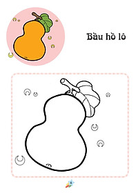 Sách 123 Nào Ta Tô Màu! - Rau Xanh