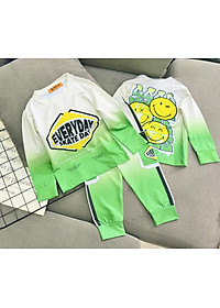 Đồ bộ bé trai, Bộ ngủ dài tay cho bé trai hình thể thao Siêu nhân từ 12-40kg chất thun lạnh mềm mịn mát