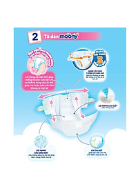 [Mã mới] Tã dán cao cấp Moony M64 nhập khẩu từ Nhật Bản
