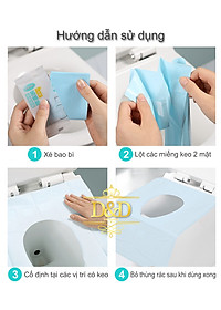 Tấm lót, miếng lót bồn cầu vệ sinh WHIKON dùng một lần tiện lợi