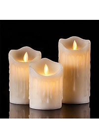 Combo 2 nến điện tử độc đáo vỏ sáp CE05