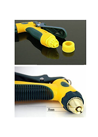 Vòi nước vòi phun nước rửa xe tưới cây tăng áp thông minh đầu đồng + bộ dây bơm nước dãn nở 15m cao cấp TLG 206716 (xám)