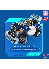 Đồ Chơi Xếp Hình Lắp Ráp Qman 41104 - Cảnh sát biến hình (453 mảnh ghép) Dành Cho Các Bé Trên 6 Tuổi