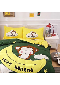 Bộ drap và vỏ chăn cotton Classic Kid VCK2018 ( 4 món )