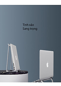 Giá Đỡ Máy Tính, Laptop, iPad, Macbook Hợp Kim Nhôm Cao Cấp. Hỗ Trợ Tản Nhiệt Chống Mỏi Cổ, Vai, Gáy. Hàng Nhập Khẩu Chính Hãng Cao Cấp KitAcoom