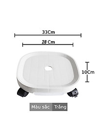 Đế Kê Chậu Cây, Đế Lót Chậu Cây Có Bánh Xe Di Chuyển Đa Năng Và Khay Hứng Nước Tiện Lợi