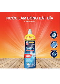 Nước làm bóng Finish 1600ml, hoặc 800ml dung dịch dầu làm bóng bát finish dùng cho máy rửa bát chén 500ml, 400ml