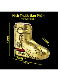 Ổ Khóa Đĩa Xe Máy US ARMY U567, Khóa Phanh Đĩa Chống Trộm, Chống Đập, Chống Cắt Dành Cho Xe Máy - HÀNG CHÍNH HÃNG