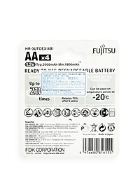 Pin Fujitsu HR-3UTCEX(4B) - AA1900mAh RECHARGEABLE BATTERY - Hàng Nhập Khẩu