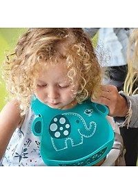 Yếm silicon ăn dặm cho bé Marcus & Marcus, từ 6 tháng